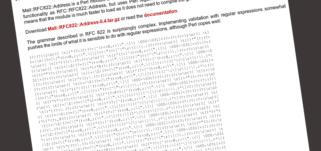 Regex complexity at its finest ...