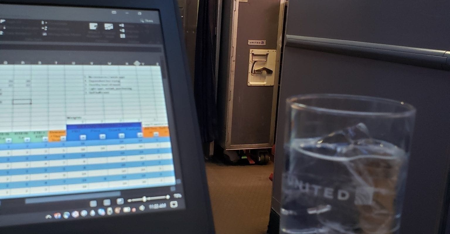 Flying Digital Nomad - somewhere over the western US